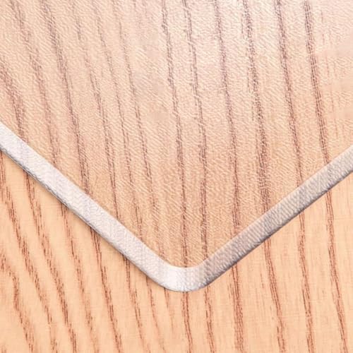 テーブルマット キッチンマット エンボス加工 透明 PVC 学習デスク スタンドデスク 机シート 厚さ2mm 3mm 5mm 65°エッジ加工 すべり止め こぼれにくい 汚れにくい...
