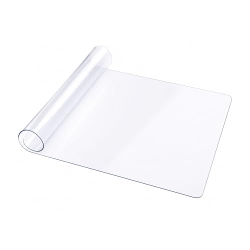 150x170cm 透明テーブルマット PVC デスクマット 厚手タイプ 防水 耐熱 耐油 傷防止 丸角加工 クリア保護シート ダイニングテーブル・デスク用 カスタマイズ可能，厚さ...