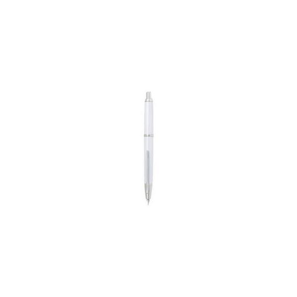 パイロット ノック式万年筆キャップレス・デシモ パールホワイト FCT-15SR