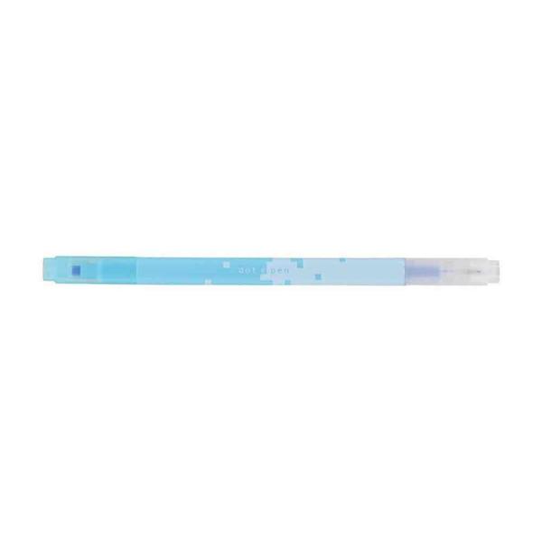 サンスター文具 四角マーカー dot e pen（ドット・エ・ペン） ライトブルー