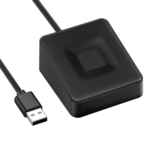 TEC USB 指紋認証リーダー パスキースキャナー セキュリティリーダー - SecureTouch WireKey 高速ログイン <1s Windows Hello Busin...