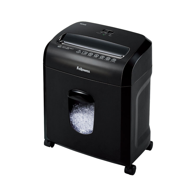 Fellowes フェローズ デスクサイドシュレッダー A4対応 カード裁断可 マイクロカット 2×12mm 連続使用時間:30分 ダストボックス13L 16MC
