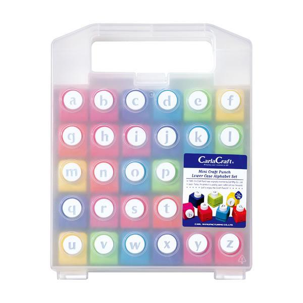 ★まとめ買い★　カール事務器　ミニクラフトパンチ　アルファベット小文字　ＣＮ１２-Ｂ　×4個【返品・交換・キャンセル不可】【イージャパンモール】