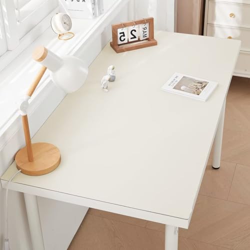 Eamochi デスクマット 学習机 PUレザー 長方形 50x80cm テーブルマット 無地 耐久性 防水 防油 傷防止 耐熱100℃ 裏面滑り止め加工 デスクパッド お手入れ簡...