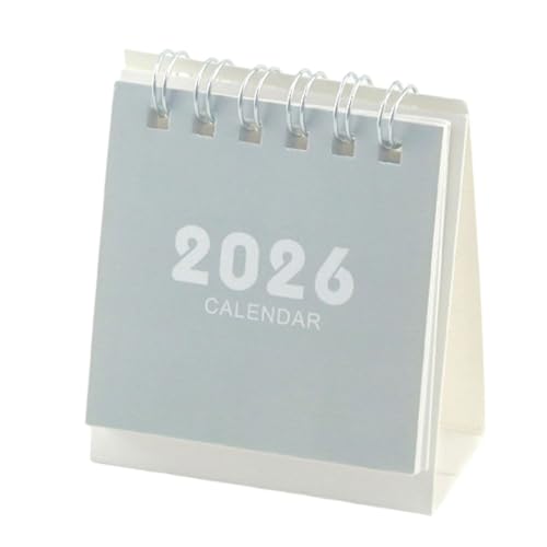 2026 卓上カレンダー ツインコイル バインディング 17 か月紙カレンダー 2025 年 8 月から 2026 年 12 月まで卓上 プランナー ポータブル アカデミック プラ...