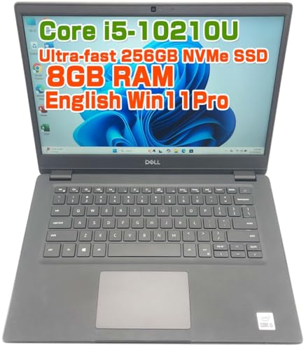 【整備済み品】 ノートPC Latitude 3410 i5第10世代-10210U/メモリ8GB/SSD:256GB 13.3インチFHD 英語版Win11Pro搭載 外国人向け...