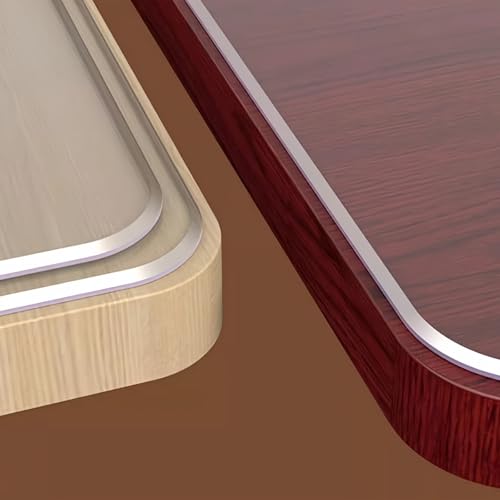 テーブルクロス 透明 PVC テーブルシート 幅 40cm 60cm 80cm 100cm 120cm 大型 デスクマット 5mm角丸R加工 65°エッジ加工 防塵 耐久 耐油 耐...