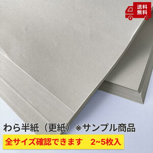 【わら半紙（更紙）サンプル】 紙緩衝材 全判 藁半紙 更半紙 ざら紙 洋半紙 更 紙 ざらし ざら半紙 緩衝材 ボーガスペーパー 無地 新聞紙 雑紙 保護紙 コピー用紙 印刷用紙 ...
