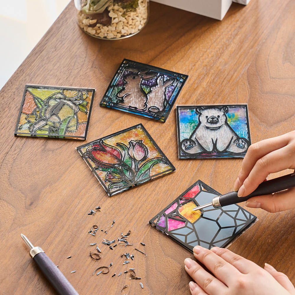 シャインカービング 特別セット 文房具・事務用品 ディノス dinos