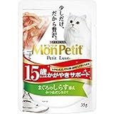 ピュリナ モンプチ プチリュクス 15歳以上用 かがやきサポート まぐろのしらす添え かつおだし仕立て 35g
