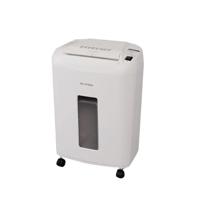 細密オフィスシュレッダー マイクロクロスカット 2×12mm 容量23L グリーン購入法適合品 OF12M ホワイト