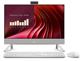 Dell 24 オールインワン Core i7 1355U・16GBメモリ・1TB SSD搭載・トライアングルスタンドモデル(EC24250) [パールホワイト]
