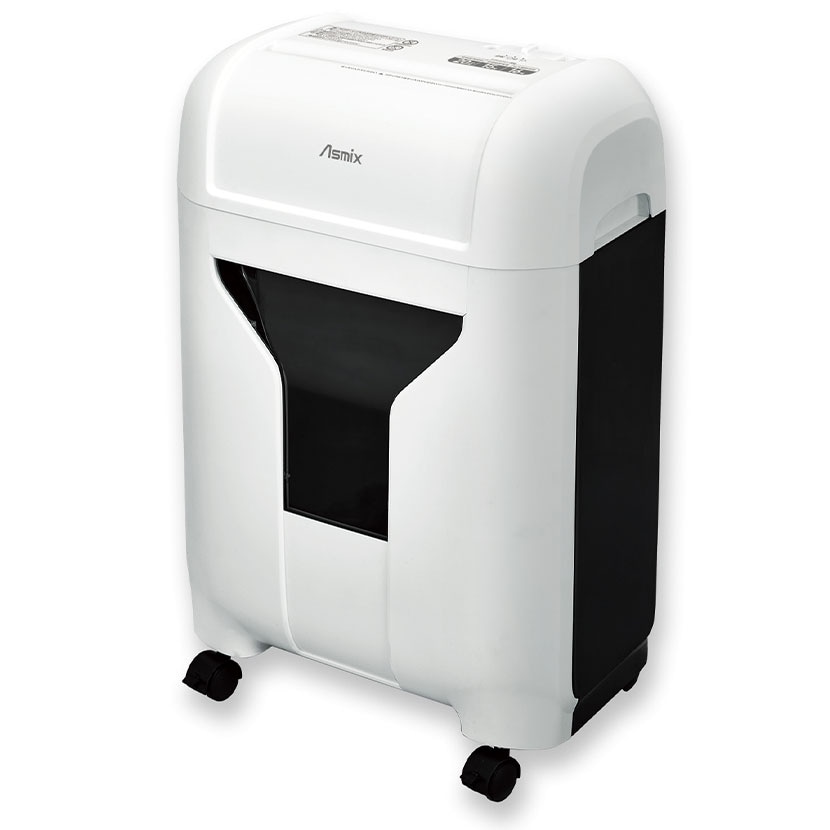 Asmix アスカ クロスカットシュレッダー A4対応 クロスカット:4.0×30mm ダストボックス20L キャスター付き 小規模オフィス 業務用シュレッダー S403C