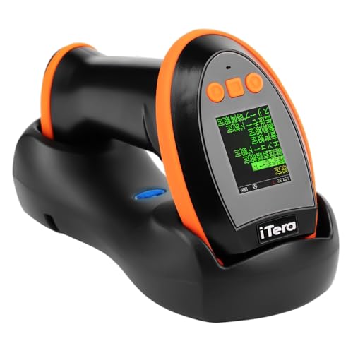 Tera バーコードリーダー ワイヤレス USB Bluetooth: １次元 2次元 QRコード対応 液晶画面 充電スタンド 読み取り時間追加 日本語取扱書 電波法認証取得 日本...