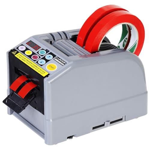 自動・電動テープカッター マスキングテープ対応 テープディスペンサー 業務用大巻／小巻両用 テープ長さ設定可能 コンパクト設計 物流 保管 梱包用 工場用 作業効率 UP 日本国内...