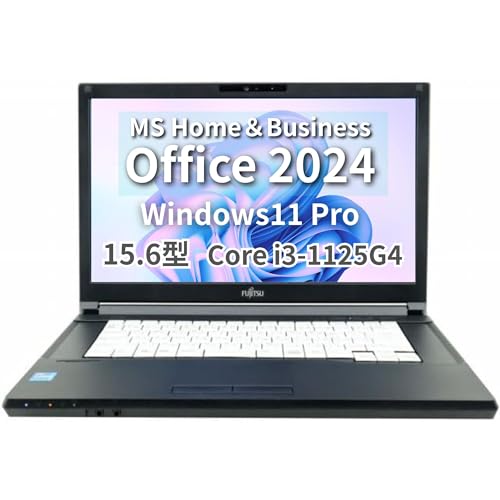 【整備済み品】【MS Office H&B 2024】Win11 Pro /15.6型 ノートPC LIFE BOOK A5511 / Core i3-1125G4/永続オフライン...