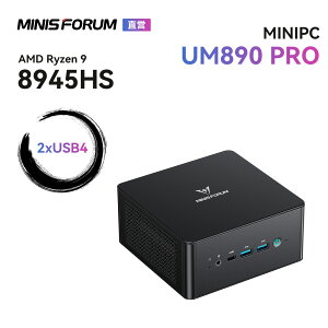 【★20％クーポン】MINISFORUM UM890 Proミニpc AMD Ryzen 9 8945HS |DDR5-5600MHz PCIE4.0 SSD|Windows 11...