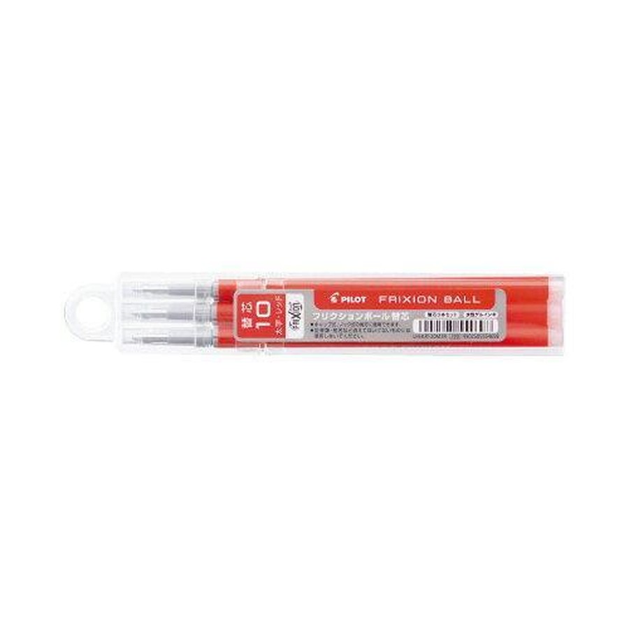 パイロットコーポレーション フリクションボールノック10 替芯 1.0mm レッド 3本セット LFBKRF30M3R