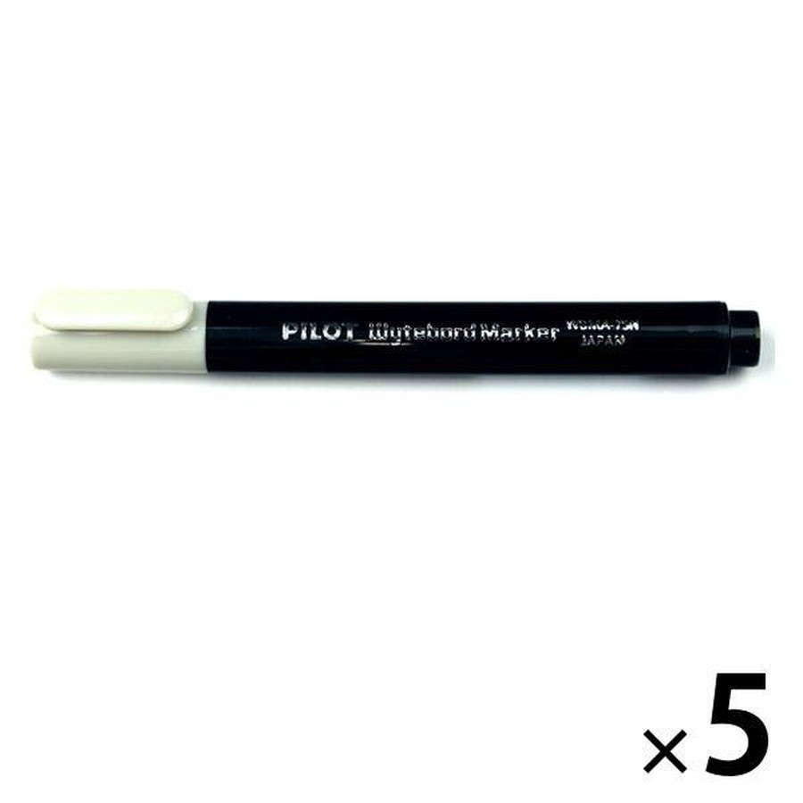 パイロット ホワイトボードマーカー 細字・小型 黒 5本 WBMA-7SN