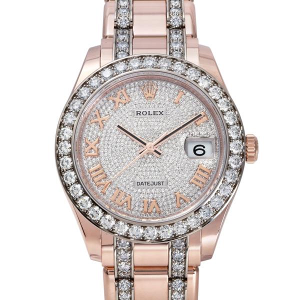 ロレックス ROLEX デイトジャスト パールマスター39 86285 ダイヤ/シルバー/ローマ文字盤 中古 腕時計 メンズ