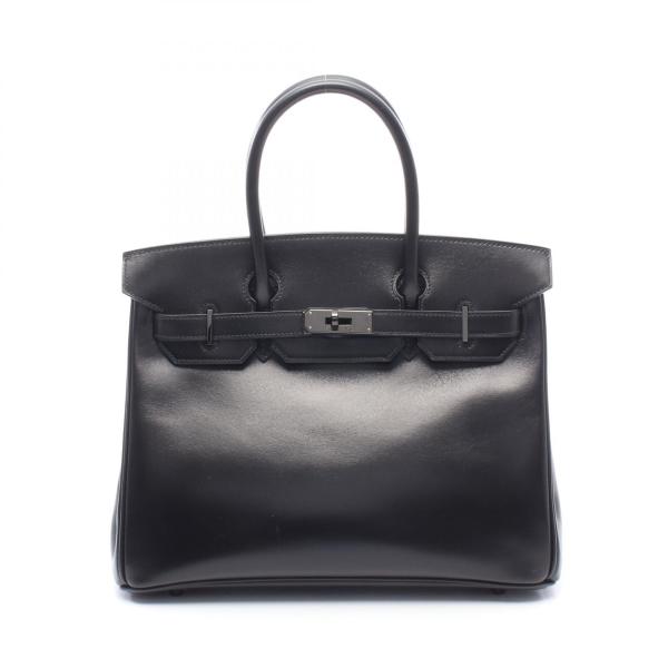 エルメス バーキン30 ブランドオフ HERMES カーフ（牛革） ハンドバッグ ボックスカーフ 中古 レディース