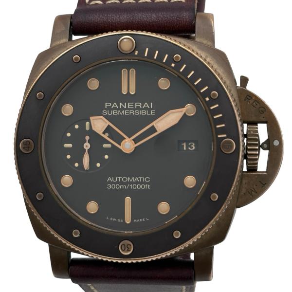 パネライ PANERAI サブマーシブル ブロンゾ 47mm PAM00968 ブラウン ブロンズ 腕時計 メンズ 中古
