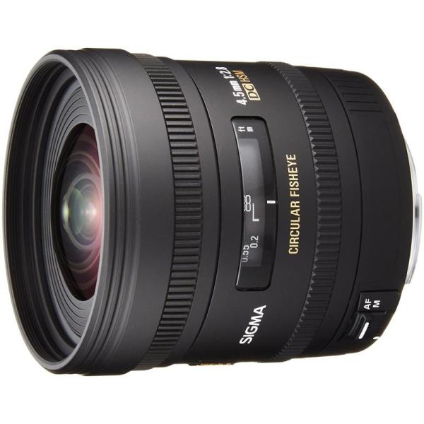 【中古】SIGMA 単焦点魚眼レンズ 4.5mm F2.8 EX DC CIRCULAR FISHEYE HSM キヤノン用 円周魚眼 APS-C専用
