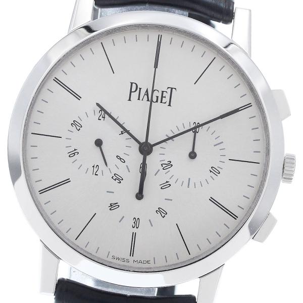 ピアジェ PIAGET G0A41035 アルティプラノ K18WG クロノグラフ 手巻き メンズ 良品 箱・保証書付き_919617