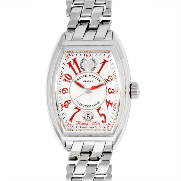 フランクミュラー FRANCK MULLER 8005HSC コンキスタドール ライジング サン 腕時計 シルバー文字盤 メンズ