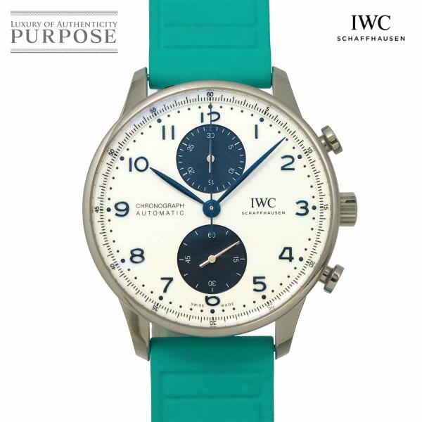 IWC ポルトギーゼ クロノグラフ IW371620 メンズ 腕時計 ブルー 自動巻き インターナショナル ウォッチ カンパニー Portugieser 90321471