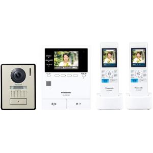パナソニック(Panasonic) テレビドアホン どこでもドアホン 電源コード式  VL-SWE310KLA プラス  VL-WD623 子機計2台付き
