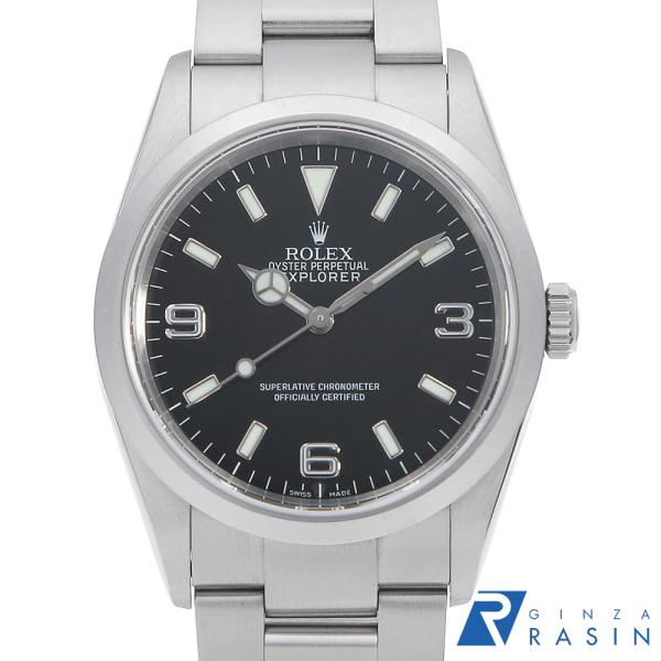 ロレックス エクスプローラーI 114270 ブラック Z番 中古 メンズ 腕時計 007UROAU2160