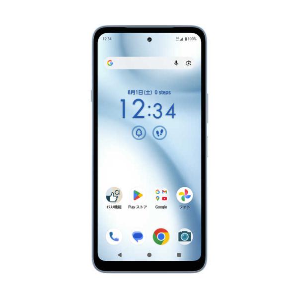 FCNT　SIMフリースマートフォン arrows We3 M09 / Dimensity 6300 / 6.1インチ 8GB+128GB ライトブルー　PBC00002JP