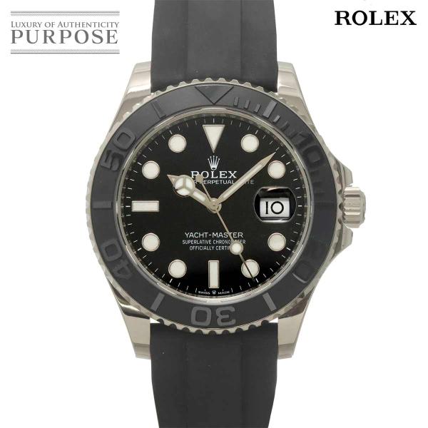 ロレックス ROLEX ヨットマスター 42 226659 ランダム ルーレット メンズ 腕時計 デイト ブラック K18WG 自動巻き Yacht Master 90326829