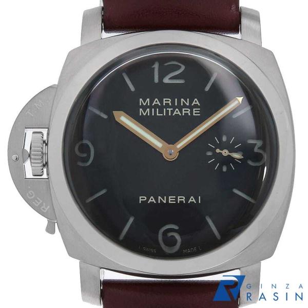 パネライ ルミノールマリーナ ミリターレ レフトハンド PAM00217 H番 中古 メンズ 腕時計 009VOPAU0116
