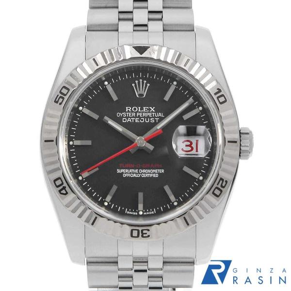 ロレックス ターノグラフ 116264 ブラック 5列 ジュビリーブレス Z番 中古 メンズ 腕時計 0ER8ROAU0001