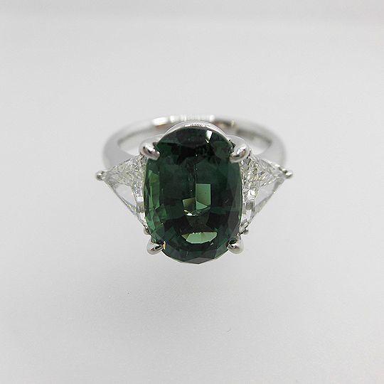 Ptアレキサンドライトリング アレキ5.16ct ダイヤモンド1.11ct ジュエリー 指輪 プレゼント 贈り物 鑑別書付き E9865