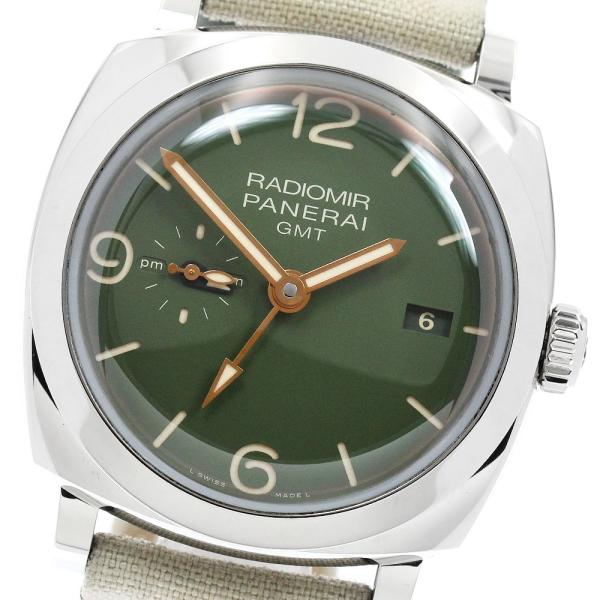 パネライ PANERAI PAM00998 ラジオミール GMT 自動巻き メンズ 美品 保証書付き_952782