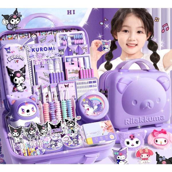クロミ風ちゃん 文房具セット ノート セット 2026 シナモン マイメロ  新入学 文具セット ギフトボックス ペンケース  ボールペン ルーズリーフ ノート 単語帳