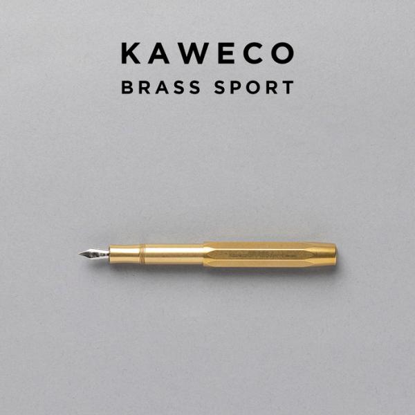 KAWECO BRASS SPORT FOUNTAIN PEN カヴェコ ブラススポーツ 万年筆 極細 細 EF F 筆記用具 文房具 ブランド ゴールド 金 真鍮 男性 女性 ギフト プレゼント