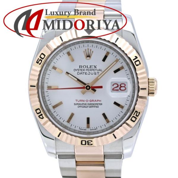 ROLEX ロレックス デイトジャスト ターノグラフ 116261 オイスターブレス【磨き済】【中古】腕時計 メンズ ステンレススチールxK18PG/40469