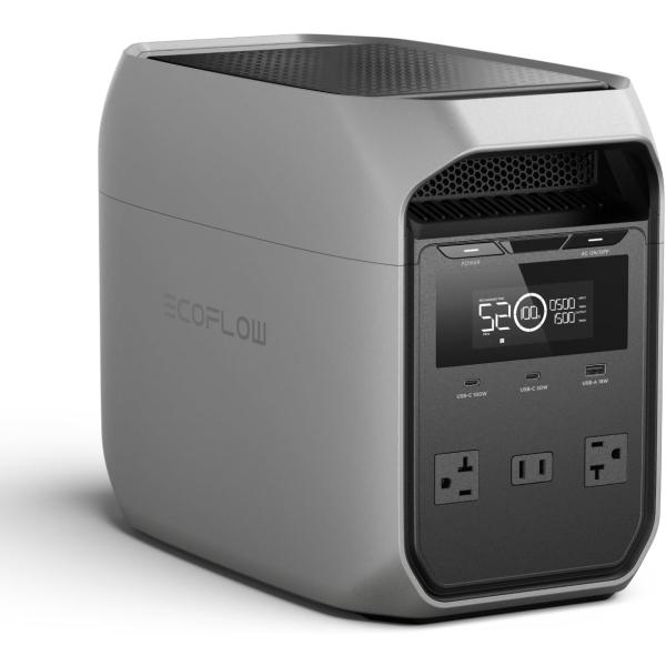ポータブル電源 EcoFlow DELTA 3 Classic 1024Wh 定格出力1500W グレー