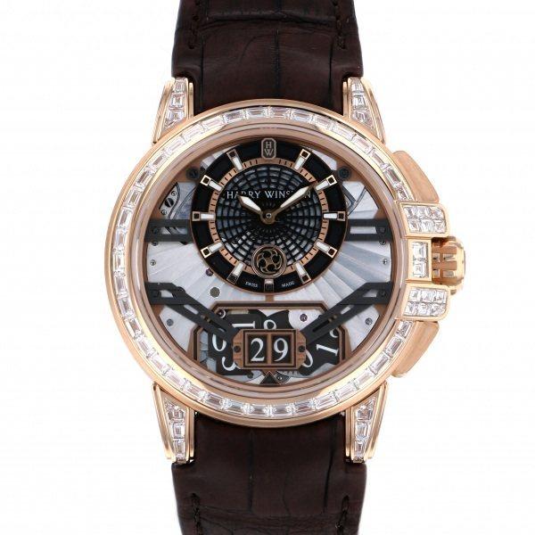 ハリー・ウィンストン HARRY WINSTON オーシャン ビッグデイト オートマティック 世界20本限定 OCEABD42RR002 シルバー/ブラック文字盤 新品 腕時計 メンズ