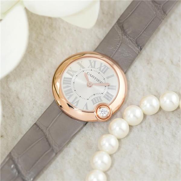 カルティエ バロンブランドゥカルティエ WGBL0005 ピンクゴールド 付属品完品 CARTIER 中古レディース 腕時計 送料無
