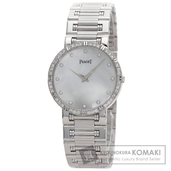 PIAGET ピアジェ 84024K81 ダンサー ベゼル・12P ダイヤモンド 腕時計  K18ホワイトゴールド K18WG メンズ  中古
