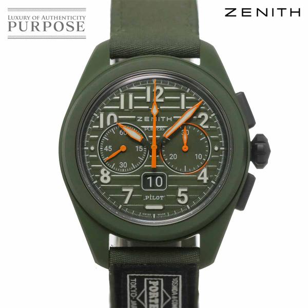 新品 未使用 ゼニス ZENITH パイロット ビッグデイト ポーターエディション 49 4001 3652 500本限定 クロノグラフ 自動巻き Pilot 90323783