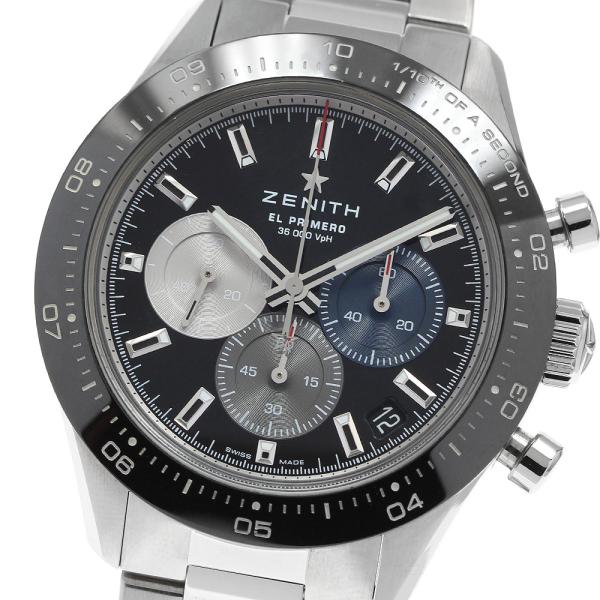 ゼニス ZENITH 03.3100.3600/21.M3100 クロノマスター スポーツ デイト クロノグラフ 自動巻き メンズ 美品 保証書付き_967345