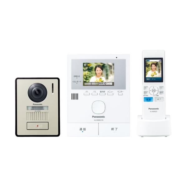 パナソニック テレビドアホン どこでもドアホン ワイヤレスモニター付き 電源コード式 VL-SWE210KLA【60サイズ】