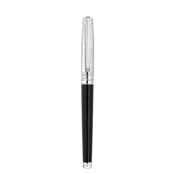 S.T.DUPONT エス・テー・デュポン  422070M ローラーボール ブラック シルバー MEDIUM 国内正規品 送料無料 爆買