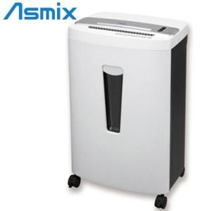 アスカ Asmix 電動 A4対応 クロスカット シュレッダー 静音タイプ 段ボール細断可能 引き出し式ダストボックス S68DM ホワイト【180サイズ】